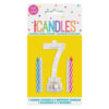 1 FLASHING CANDLEHOLDER NUMBER 7 & 4 BIRTHDAY CANDLES