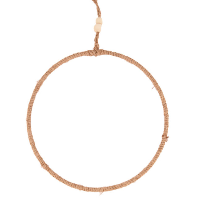 HANGING ROPE FRAME NATURAL 28CM