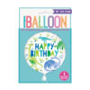 BLUE & GREEN DINOSAUR FOIL BALLOON 45.7CM - Image 2