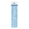 BANNER "HAPPY BIRTHDAY" BLUE & SILVER 2.74M - Image 2