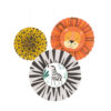 PAPER FANS GET WILD 18CM/30CM/38CM 3PCS