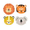 MASKS GET WILD 16X14CM 8PCS