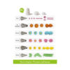 FLOWERS & LEAVES KIT FOR PIPING DECORATION - Image 2