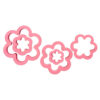 SET OF 6 COOKIE CUTTERS FLOWERS 2.2CM