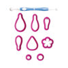 SET OF 9 COOKIE CUTTERS SPRING WITH SCULPTING TOOL