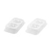 PLASTIC MOULD HEART 93X99X36MM & 115X123X44MM