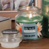 SCENTED CANDLE IN GLASS JAR ASSORTED 7X10CM