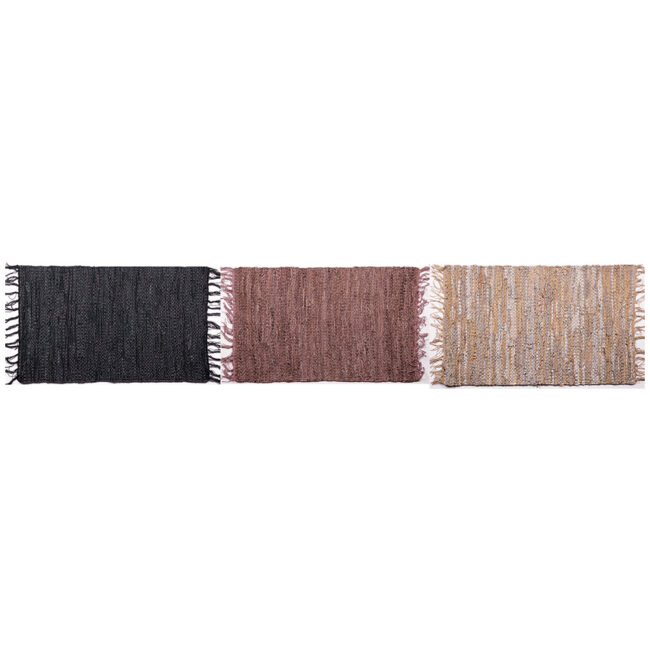 LEATHER CARPET ADIAKEASSORTED 180X55CM