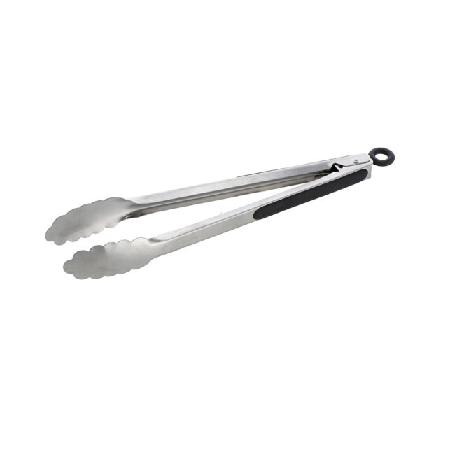 KITCHEN TONGS STEEL WITH NYLON HANDLE 32.5CM
