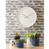 STEEL WALL CLOCK MR.WHITE NUMBERS 37.5X6X37.5CM - Image 2