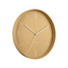 IRON WALL CLOCK NUMBERS & LINES MAT OCHRE YELLOW 40X4.5X40CM