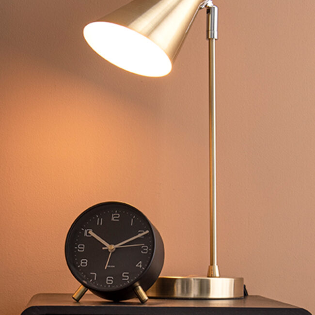 ALARM CLOCK LOFTY METAL MAT BLACK 11X5.2X12CM - Image 3