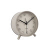IRON ALARM CLOCK LOFTY MAT WARM GREY 11X5.2XH12CM