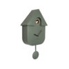ABS WALL CLOCK MODERN CUCKOO GREEN 21.5X8.5XH41CM