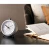 IRON ALARM CLOCK BUTTON MAT WHITE 9X6XH10.5CM - Image 3