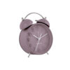 STEEL ALARM CLOCK ICONIC MAT PURPLE 11X5.5X14CM