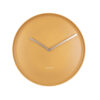 PORCELAIN WALL CLOCK PLATE OCHRE YELLOW 35X4X35CM