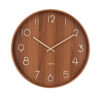 WALL CLOCK PURE DARK BASS WOOD 40X4.5X40CM
