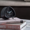 IRON ALARM CLOCK TRIANGLE MARBLE BLACK 8.6X5.5XX8.6CM - Image 3