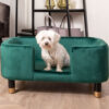 PET SOFA ROYAL VELVET DARK GREEN 74X50X31CM - Image 3