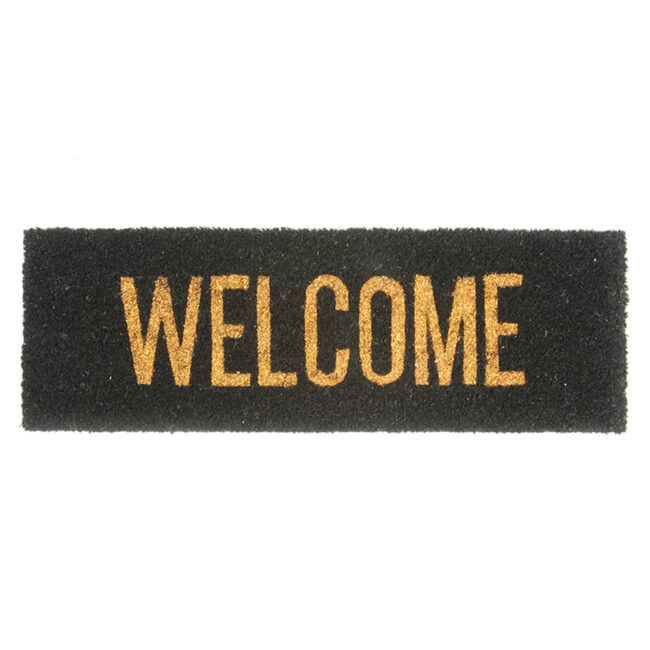 DOOR MAT WELCOME COCONUT FIBER GOLD 75X26X2CM