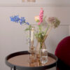 GLASS CANDLEHOLDER CRYSTAL ART SQRUARED & BALL CLEAR 5.9X5.9X12.5CM - Image 2