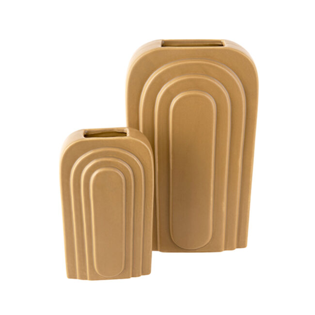 CERAMIC LARGE VASE ARC MAT 17X7.5X27CM - Image 2