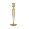 GLASS CANDLEHOLDER SWIRL LARGE 9X9XH26.5CM