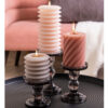 GLASS CANDLEHOLDER ART BLACK 8.5X8.5XH8.8CM - Image 2
