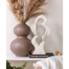 POLYRESIN STATUE ABSTRACT ART WAVE IVORY 23X14.5X40CM - Image 3