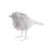 POLYRESIN MARBLE STATUE BIRD WHITE 7.5X13.5CM
