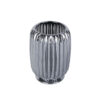 GLASS TEA LIGHT HOLDER VOTIVE SPARKLE LINES BLACK 8.5XH12.5CM