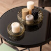 WAX PILLAR CANDLE SWIRL BLACK 7XH10CM - Image 2