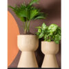 PLANT POT TAM TAM SAND BROWN 21X21XH33CM - Image 2