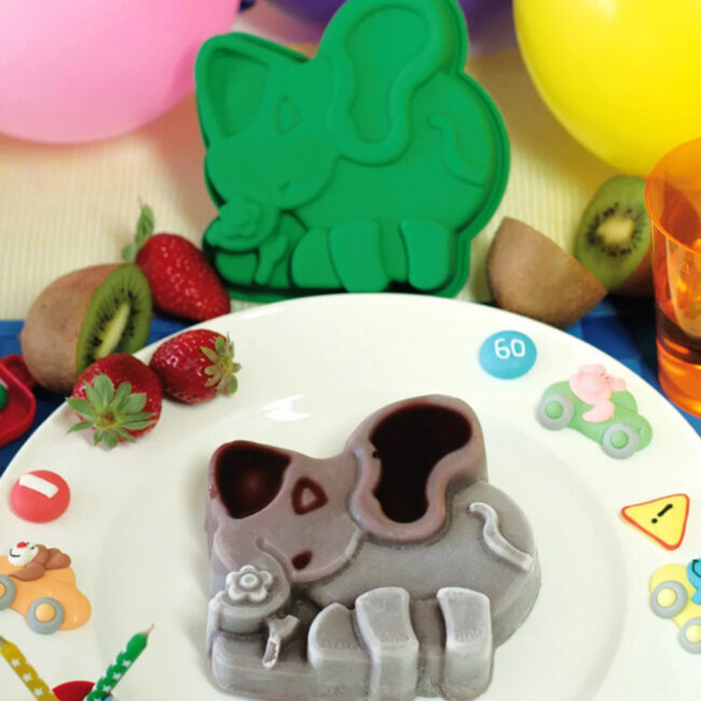 SILICON MOULD ELEPHANT 135X138X32MM