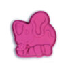 SILICON MOULD ELEPHANT 135X138X32MM