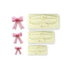 SET OF 3 LARGE BORDERS BOW CUTTERS 4X1.8/6X2.6/7.8X3.5CM