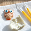 SET OF 2 MOULDS OWL 33X25MM & 50X39MM - Image 2
