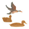 SET OF 4 CUTTERS WILD DUCKS 4 & 6CM - Image 2