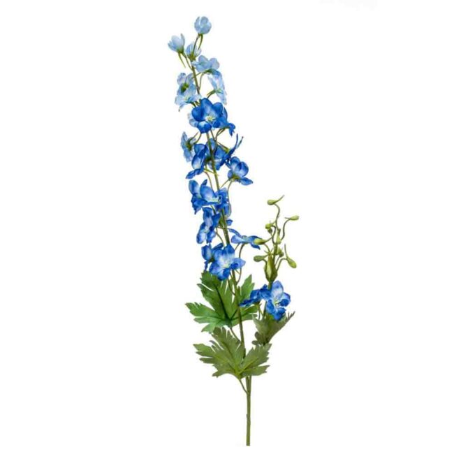 DELPHINIUM FLOWER BRANCH SPRAY BLUE 77CM