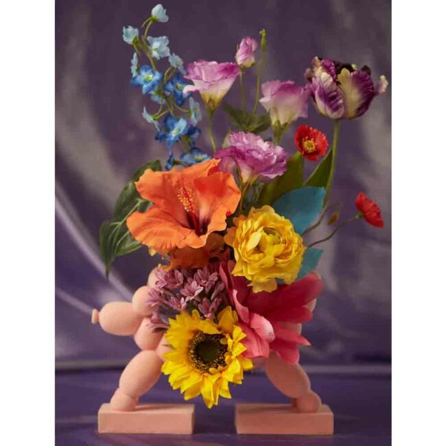 DELPHINIUM FLOWER BRANCH SPRAY BLUE 77CM - Image 2