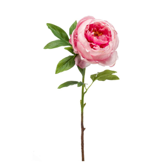 PEONY FLOWER SPRAY PINK 63CM