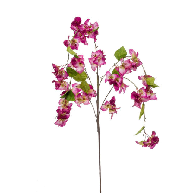 BOUGAINVILLEA HANGING FLOWER BRANCH SPRAY PURPLE 120CM