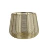 ROUND TEALIGHT HOLDER ALTONA MEDIUM METAL/NICKEL BRASS 19X19X15.5CM