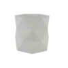 POTTERY FLOWERPOT ROMBO XL WHITE 19X19X18CM