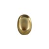 ROUND SMALL TEALIGHT HOLDER EGGY GOLD 9.5X17X23CM
