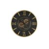 ROUND CLOCK DEVON GOLD METAL/NICKEL BLACK 8X60X60CM