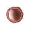 METALLIC BAKING CUPCAKE CASES FOIL ROSE GOLD 30PCS - Image 2