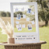 CUSTOMISABLE WOODEN FRAME GUEST BOOK WITH 156 LETTERS 38X60CM, 7 TWINES 50CM, 56 PEGS & 56 CARDS - Image 2