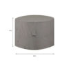 FURNITURE ROUND COVER GREY 200XH85